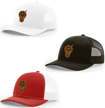Light Bulb Leather Patch Design Richardson 112 Trucker Hat