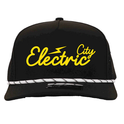 City Bolt Design Black Waterproof Rope Hat