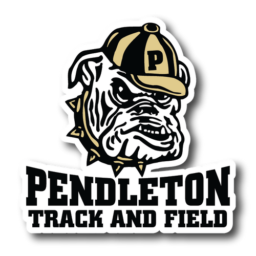 Pendleton Bulldogs Decal | Track and Field Decal