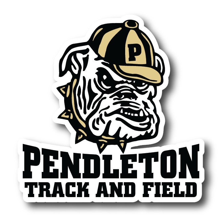 Pendleton Bulldogs Decal | Track and Field Decal