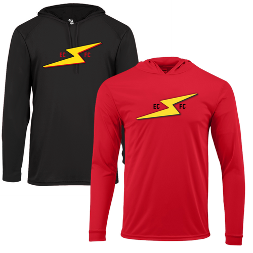 ECFC Bolt Long Sleeve Hooded Tee - Dry-Fit