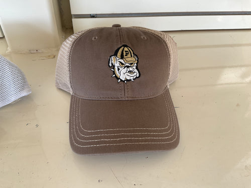 Pendleton Bulldog Hat - Unstructured | Embroidered Bulldog Head on Loden/Khaki