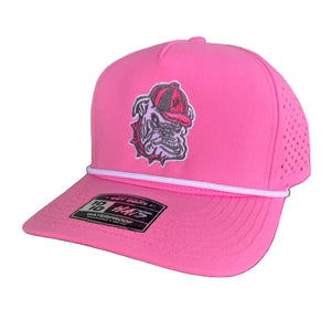Bulldog Waterproof Rope Hat | Bulldog Face - Pink