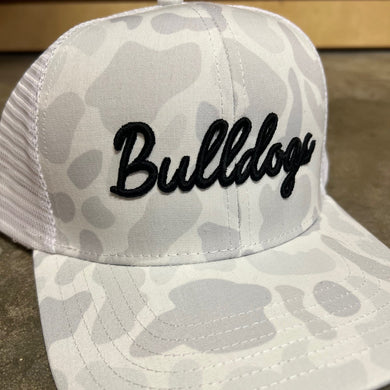 Bulldog Lost Hat | Bulldog Script - White/Grey Camp