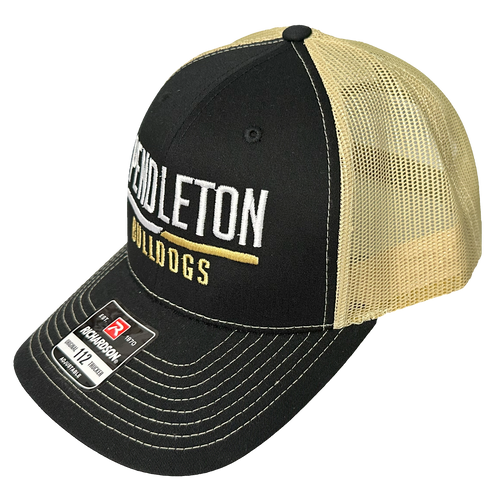 Pendleton Bulldogs Split Bar | Adjustable Hat - Black and Gold