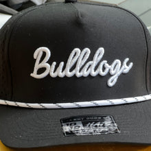 Bulldog Waterproof Rope Hat | 3D Bulldog Script in White