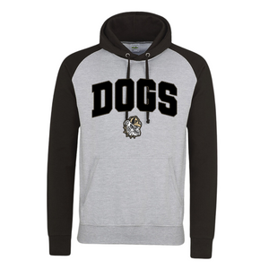 Pendleton Grey and Black Raglan Hoodie | DOGS with Head