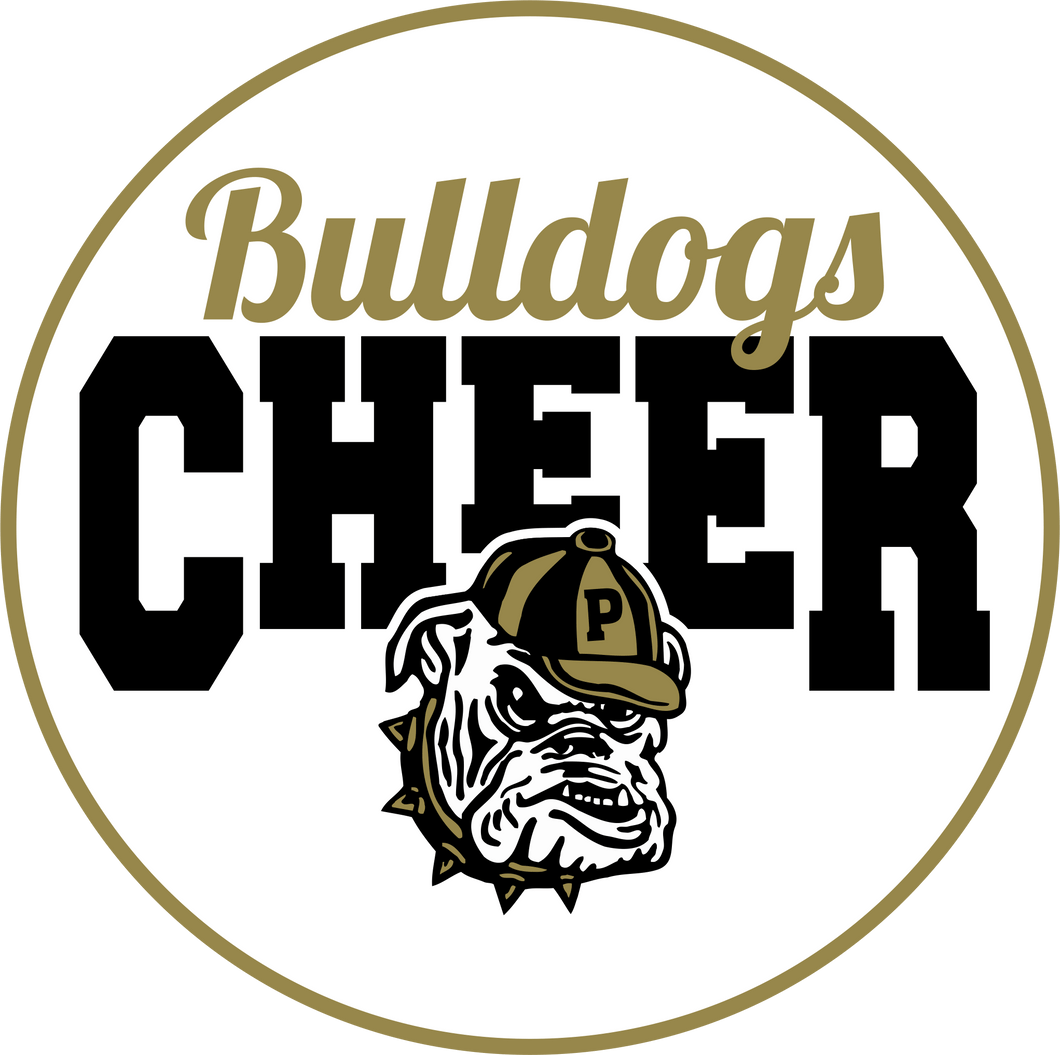 Bulldogs Cheer Decal | Cheer - Circle