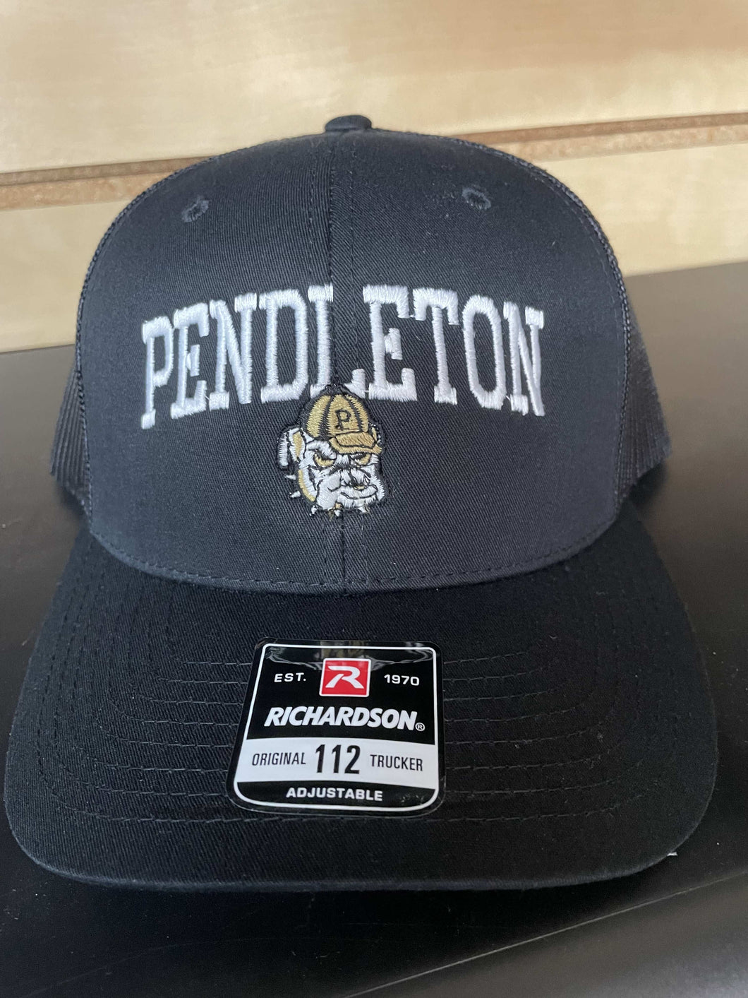 Pendleton Bulldogs Solid Black | Adjustable Trucker Hat